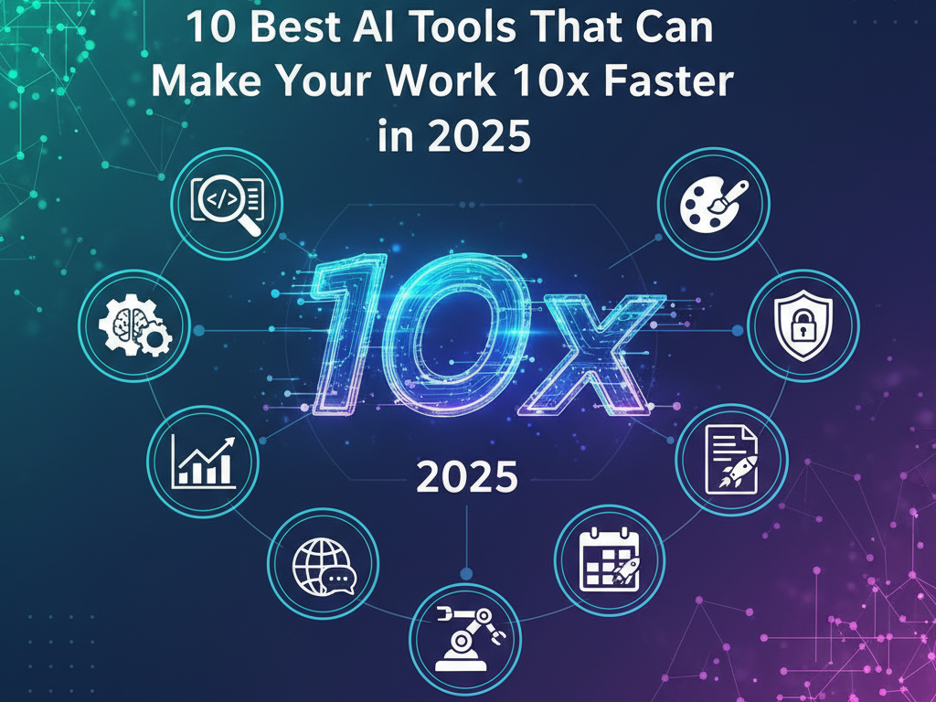 10 Best AI Tools That Can Make Your Work 10x Faster in 2025